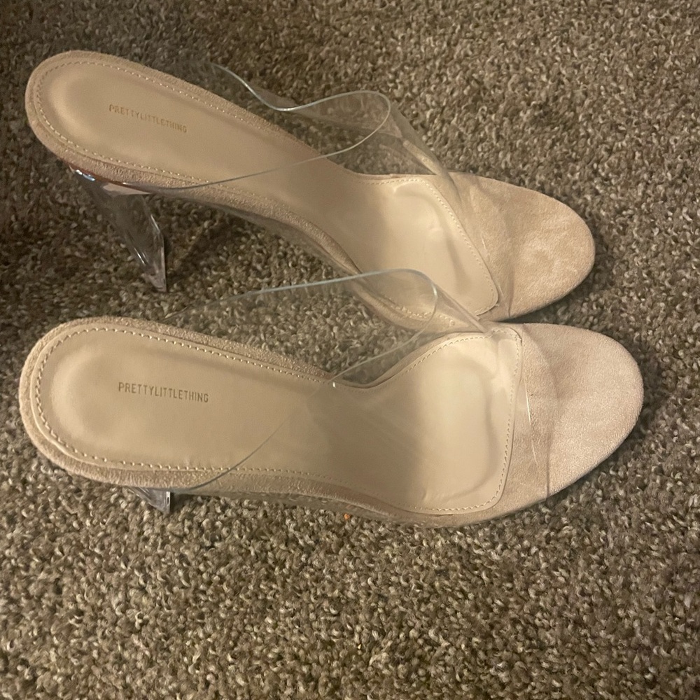 Size 11 clear sandal heel